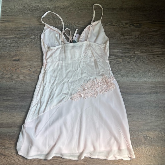 Women's Satin Mini Slip Dress - Wild Fable™ Light Pink XS - Picture 3 of 7